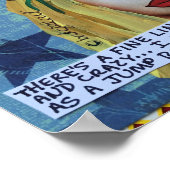 POSTER-ES GIBT EINE GUTE LINIE ZWISCHEN GENIUS POSTER (Ecke)