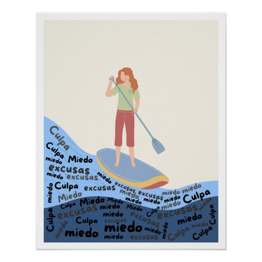 Poster espiritual superar miedo culpa excusas (Vorderseite)