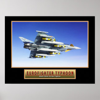 Poster "Eurofighter Typhoon" für Militärflugzeuge 