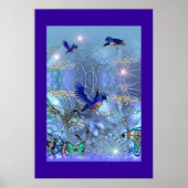 Poster Fantasy Art Blue Birds (Vorne)