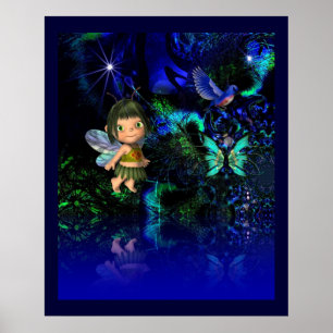 Poster Fantasy Art Star Angel Girl