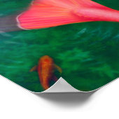 Poster-Fantasy-Meerjungfrau im Wasser, im See Poster (Ecke)