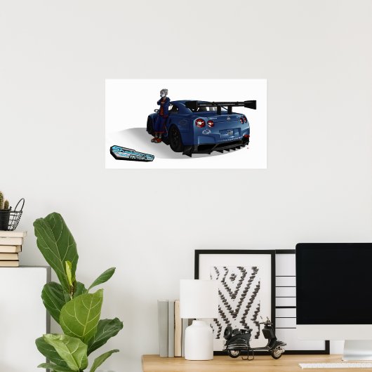 Poster: FANTOM und seine SHADDOWRYDERZ GT-R Skylin Poster (Heimbüro)