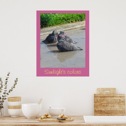 Poster - Farben des Sonnenlichts (Küche)