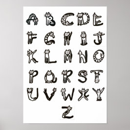 Poster - Feline Alphabet