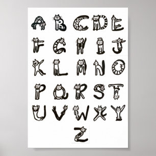Poster - Feline Alphabet