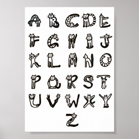 Poster - Feline Alphabet (Vorne)