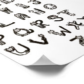 Poster - Feline Alphabet (Ecke)