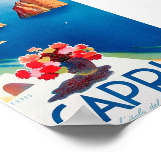 Poster - Ferienziele Capri (Ecke)