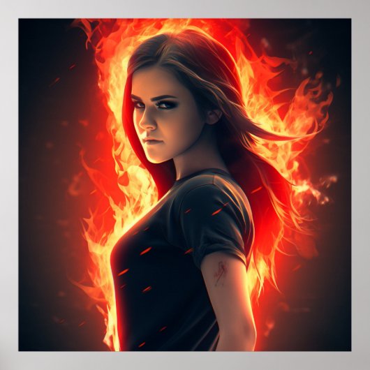 Poster Fille Super-Héros (Vorne)