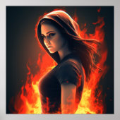 Poster Fille Super-Héros (Vorne)