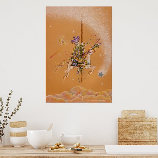 Poster, Fine Art - Carousel Jester Poster (Küche)