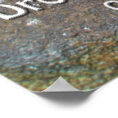 Poster Fishing Lure "Bring mich ins Wasser.." (Ecke)