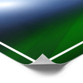 Poster-Flaming-Fußballball Poster (Ecke)