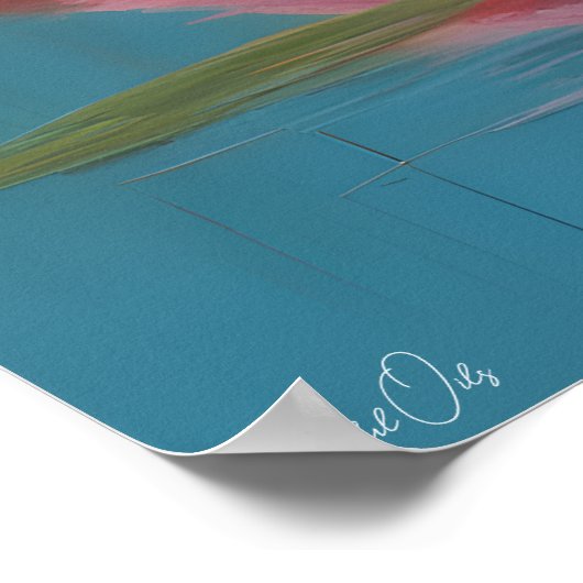 Poster | Flamingo | Art (Ecke)