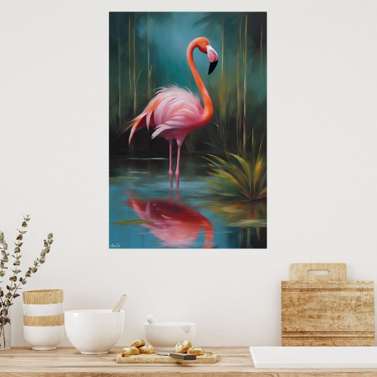 Poster | Flamingo | Art (Küche)