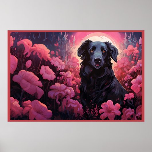 Poster Floral Pups (Vorne)
