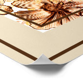 Poster-Floral und Schmetterlinge Poster (Ecke)