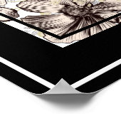 Poster-Floral und Schmetterlinge Poster (Ecke)