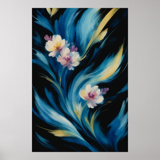 Pôster Flores Abstratas Colorido design  Poster (Vorne)