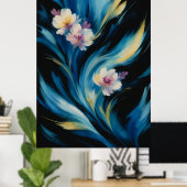 Pôster Flores Abstratas Colorido design  Poster (Heimbüro)