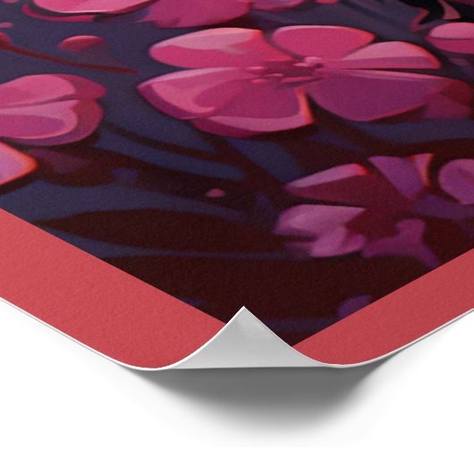 Poster Flowers and Paws (Ecke)