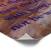 Poster "Flügel wie Adler" (Ecke)