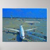 Poster Flugzeug (Vorne)