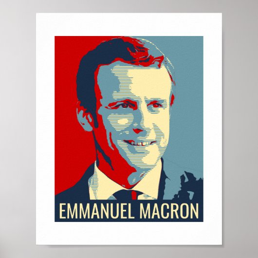 Poster-Flyer Emmanuel Macron Poster (Vorne)