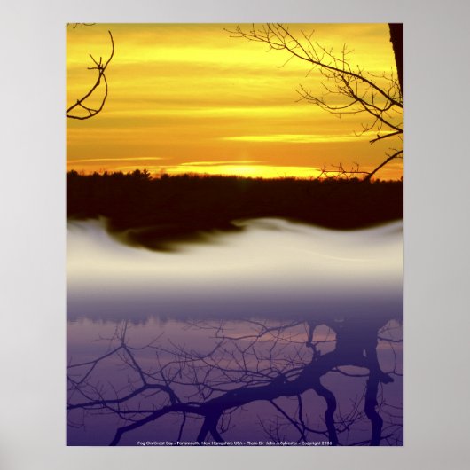 Poster Fog on Great Bay - Portsmouth, ... (Vorne)