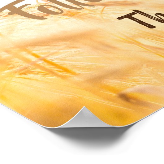 Poster folgen Sie Ihren Träumen (Ecke)