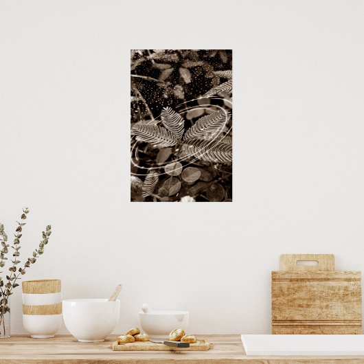 Poster Folhas - Green (Küche)