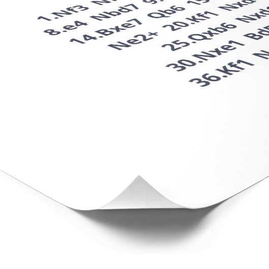 Poster - Forever Chess Games (Ecke)