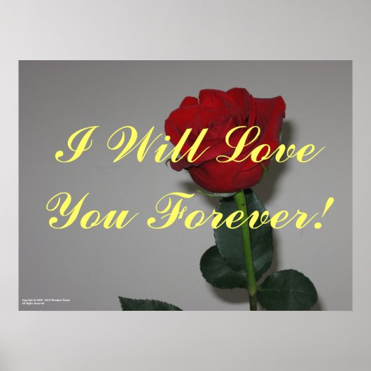 Poster "Forever Love" (Vorne)