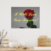Poster "Forever Love" (Küche)