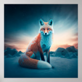 Poster Fox Snow (Vorne)