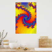 Poster: Fraktal Spirals Poster (Küche)