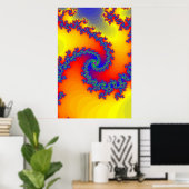 Poster: Fraktal Spirals Poster (Heimbüro)