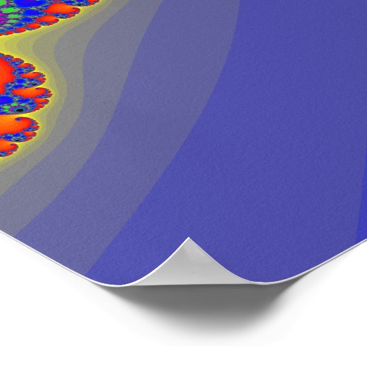 Poster: Fraktal Spirals Poster (Ecke)