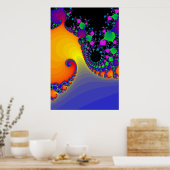 Poster: Fraktal Spirals Poster (Küche)
