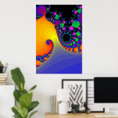 Poster: Fraktal Spirals Poster (Heimbüro)