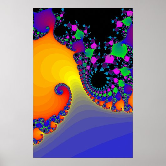 Poster: Fraktal Spirals Poster (Vorne)