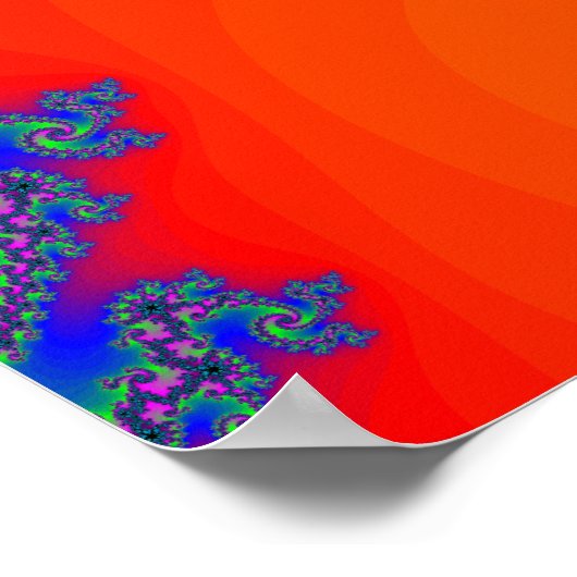 Poster: Fraktal Spirals Poster (Ecke)