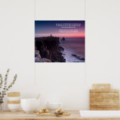 Poster (Französisch) Lila Rock Psalm 36 (Küche)