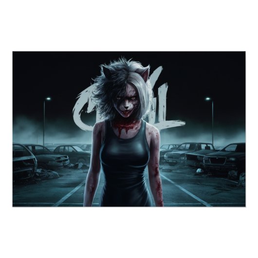 Poster Frau Chat (Vorderseite)