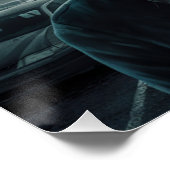 Poster Frau Chat 05 (Ecke)