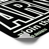 Poster "FREE SPEECH ARMY 2" (Ecke)