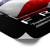 Poster "FREEDOM" (Ecke)