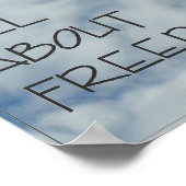 Poster "Freiheit" 3 (Ecke)