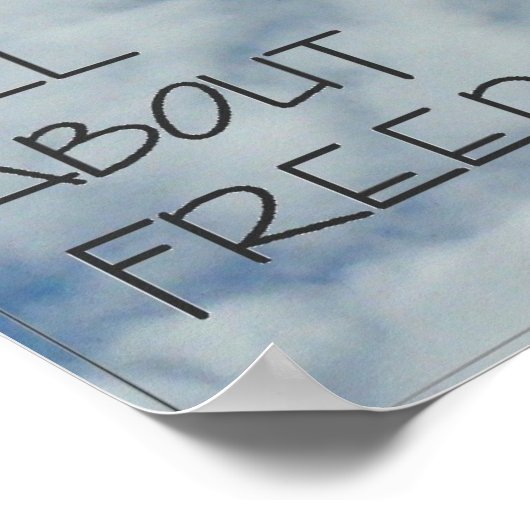 Poster "Freiheit" 3 (Ecke)